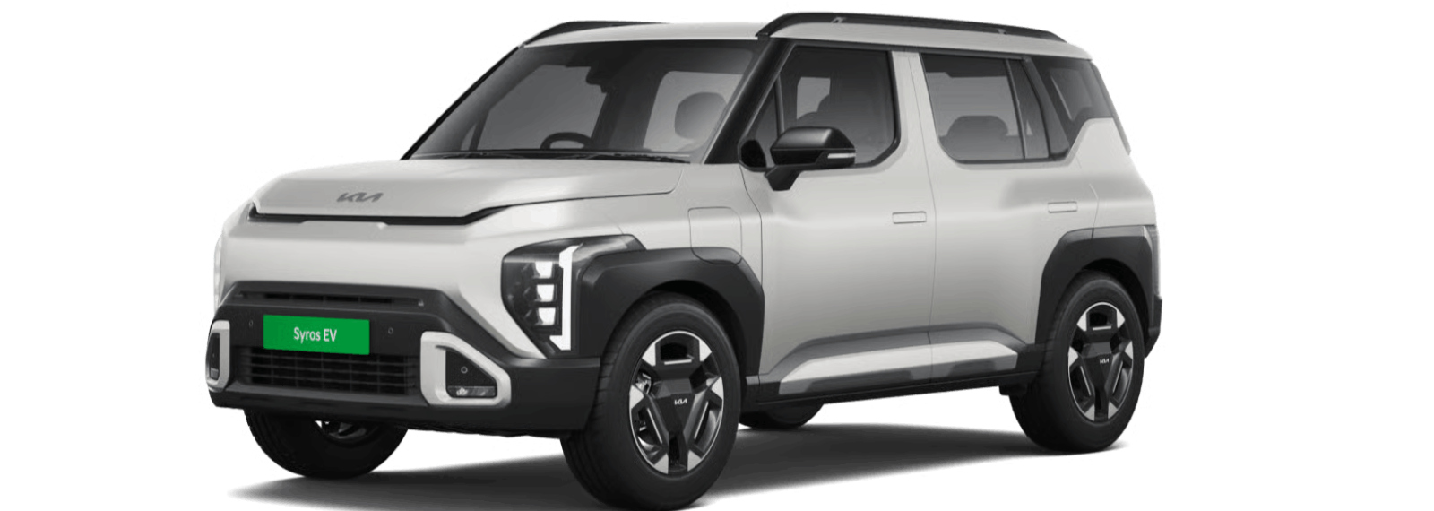Kia Syros EV in Ivory Silver Matte color