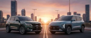 Kia Syros vs Seltos SUV comparison style performance